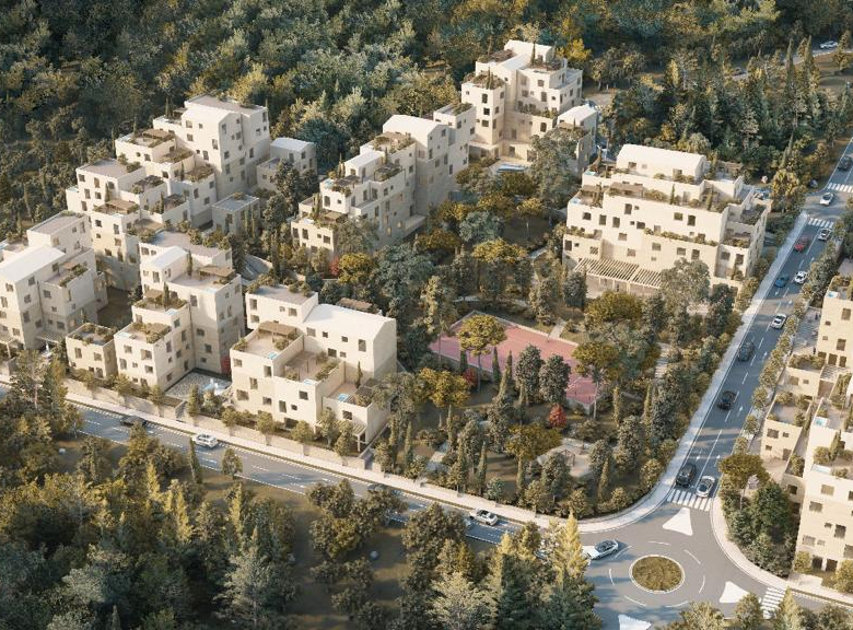 Shitet apartament 1+1, Kompleksi Santorini 2, Dhermi.