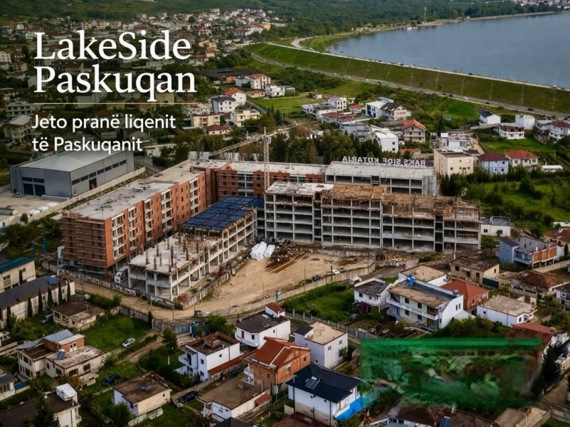 Shitet Apartament 2+1 Lake Side Paskuqan
