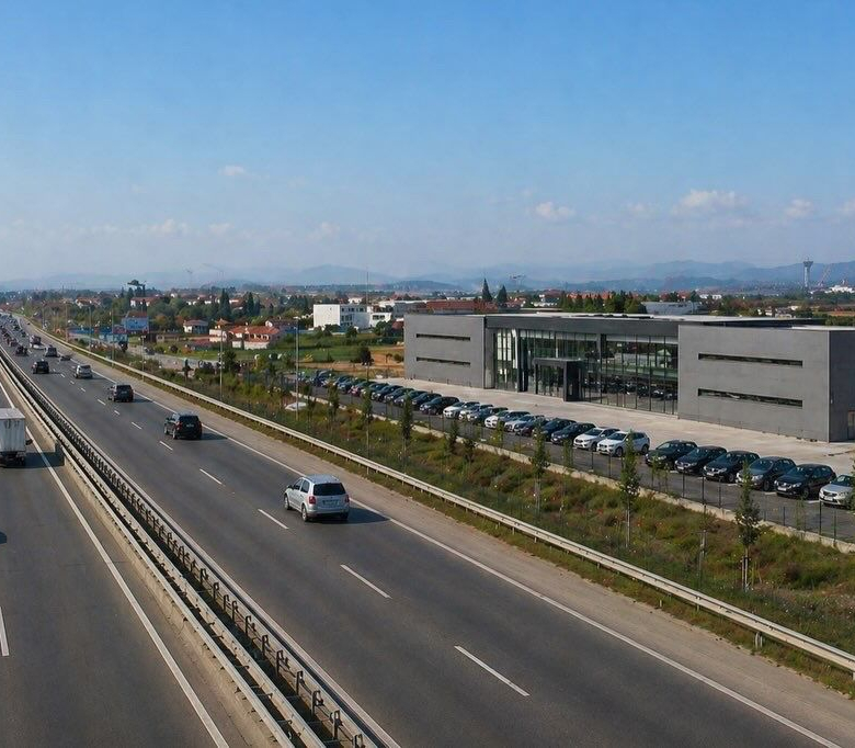 Shitet Objekt, Showroom, fabrike, kapanon fantastik ne autostraden Durres Tirane